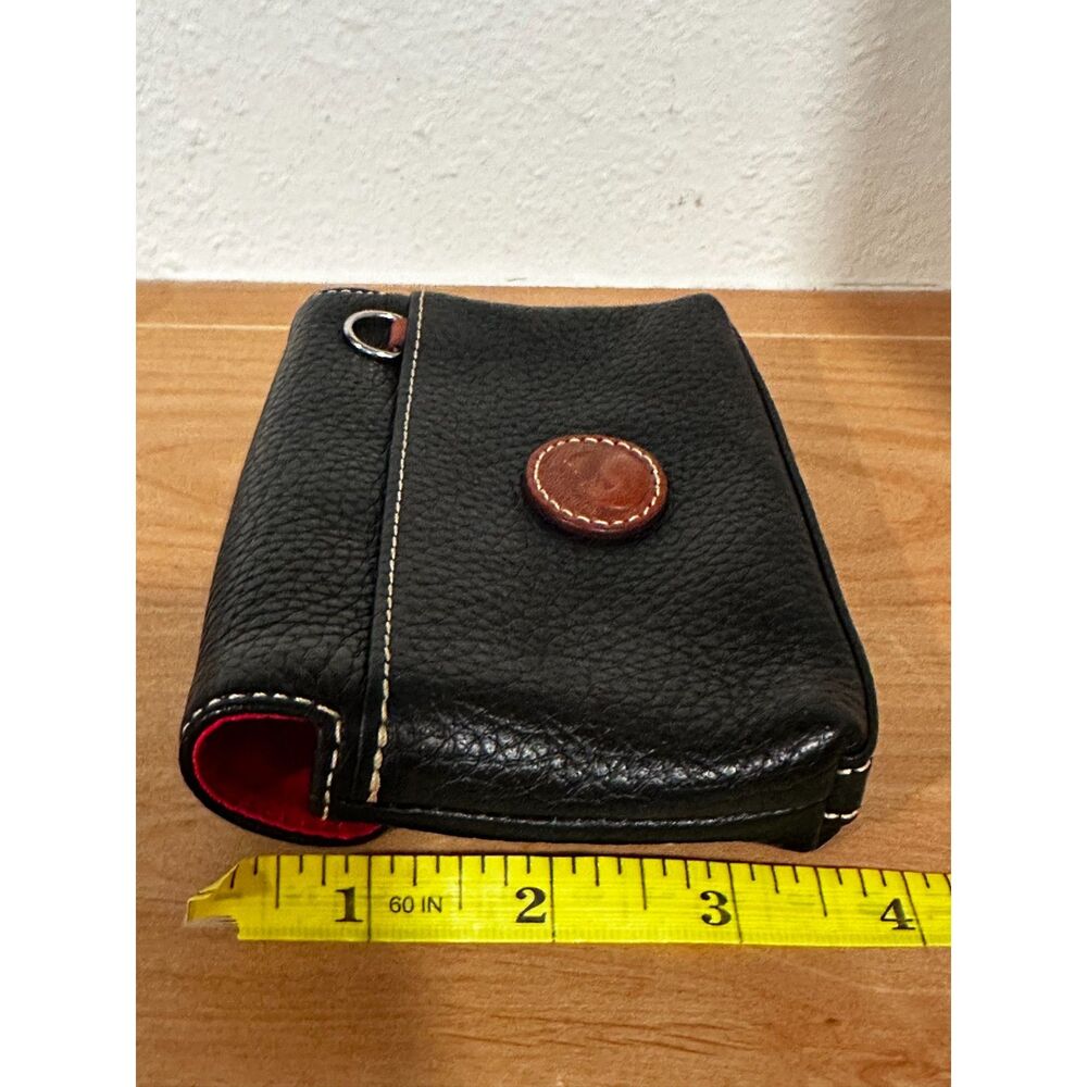 Dooney & Bourke Black Pebbled Leather Clutch Wallet Pouch EUC - Picture 5 of 7